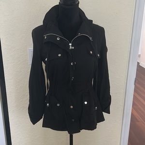 Cache black moto jacket size small